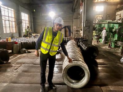 Klien Maroko Melakukan-Inspeksi Lokasi di Aotian Steel, Menyaksikan Kemampuan...