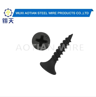 C1022 Sekrup Drywall Seng Fosfat Hitam yang Dikeraskan
